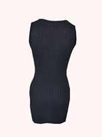 Button Front With Pocket Tank Dress 2